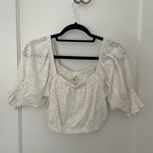 Billabong eyelet crop top